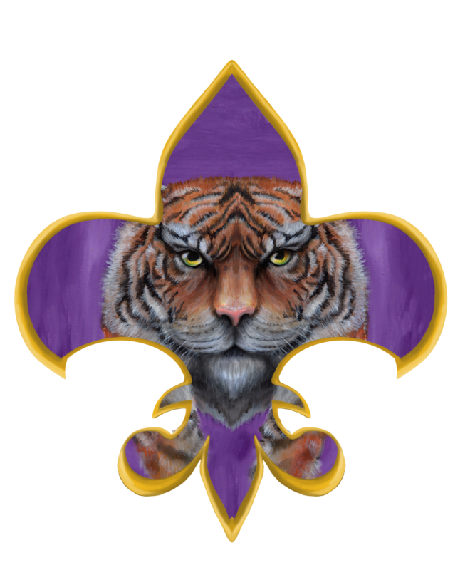 Tiger Fleur de Lis