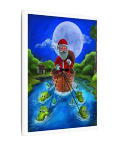 Alternative view of Papa Noel Pirogue on the Bayou - Canvas Print