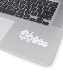 Alternative view of Fleur‑de‑Lis Family Kiss-Cut Sticker Set — Decorative Laptop & Planner Decals